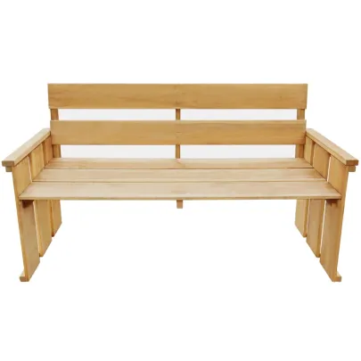 Bancă Grădină Lemn Pin 160 cm - Livrare Gratuită