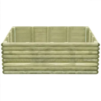 Strat Înălțat Grădină Lemn Pin 150x106x48 cm | Livrare Gratuită
