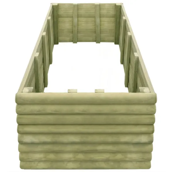 Strat Înălțat Grădină Lemn Pin 150x106x48 cm | Livrare Gratuită