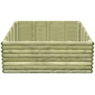 Strat Înălțat Grădină Lemn Pin 150x150x48 cm