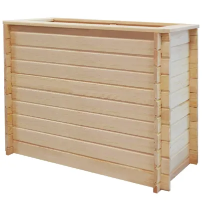 Strat Înălțat Grădină Lemn Pin 100x50x80 cm - Livrare Gratuită