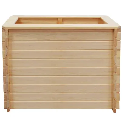 Strat Înălțat Grădină Lemn Pin 100x50x80 cm - Livrare Gratuită