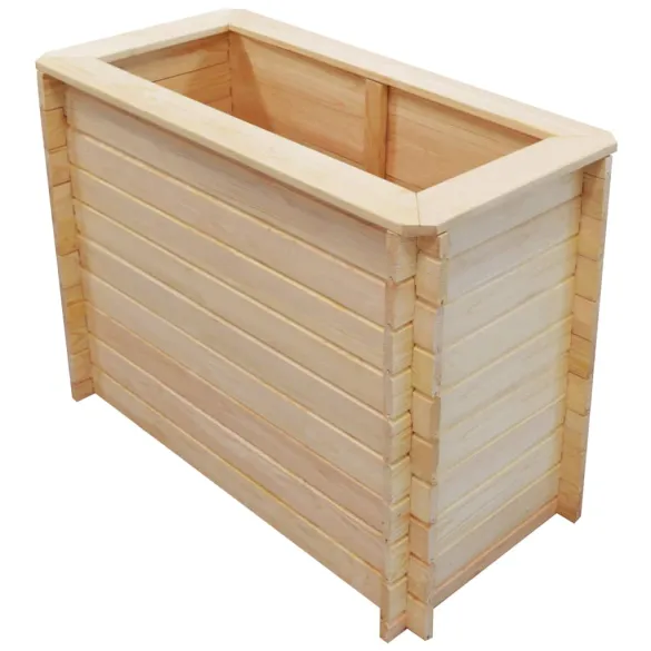 Strat Înălțat Grădină Lemn Pin 100x50x80 cm - Livrare Gratuită