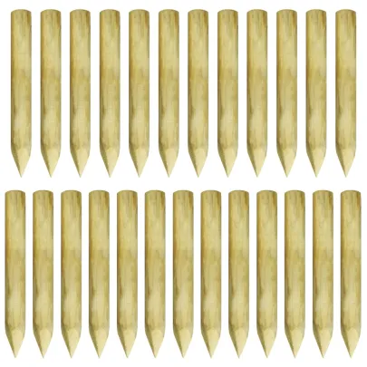 Borduri de gazon din bușteni de pin - 25 bucăți