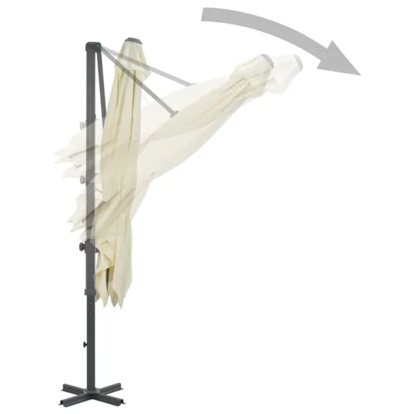 Umbrelă suspendată cu rotire 360° - Protecție UV