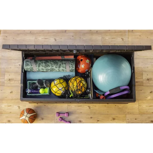 Cutie Depozitare Exterior 380L, Rezistentă la UV și Intemperii