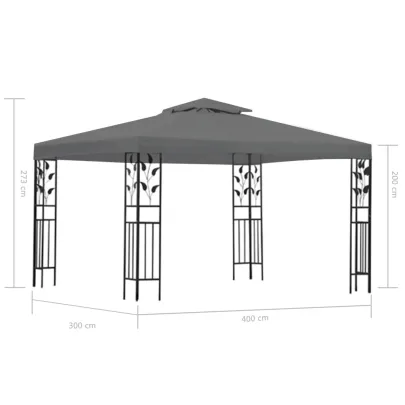 Pavilion Antracit 300x400 cm - Cort Gradina Elegant