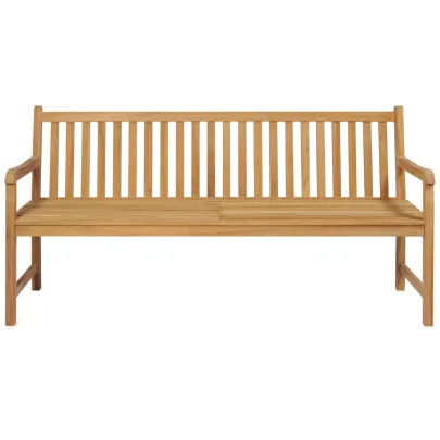 Bancă Grădină Lemn Tec 180 cm - Livrare Gratuită