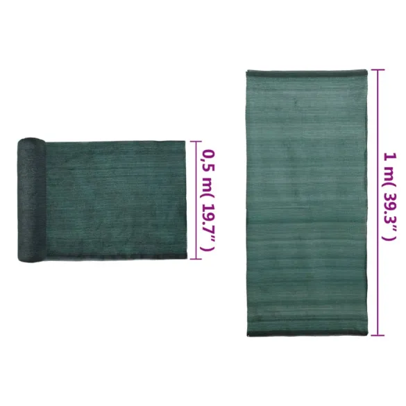 Plasă Protecție Vizuală Verde HDPE 1x50m | Livrare Gratuită