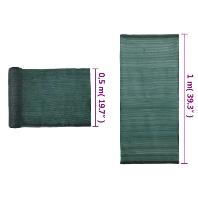 Plasă Protecție Vizuală Verde HDPE 1x50m | Livrare Gratuită