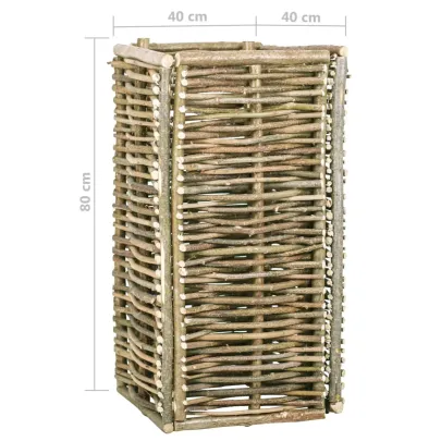 Strat Înălțat Grădină Lemn Alun 40x40x80 cm | Livrare Gratuită