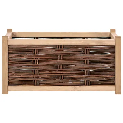 Strat Înălțat Grădină Lemn Masiv de Pin 80x40x40 cm