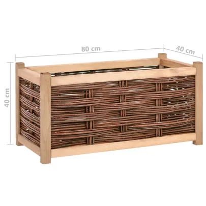 Strat Înălțat Grădină Lemn Masiv de Pin 80x40x40 cm