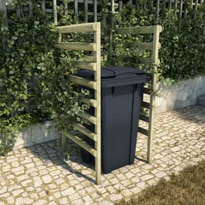 Mască Pubelă Verde din Lemn de Pin | Livrare Gratuită