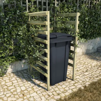 Mască Pubelă Verde din Lemn de Pin | Livrare Gratuită