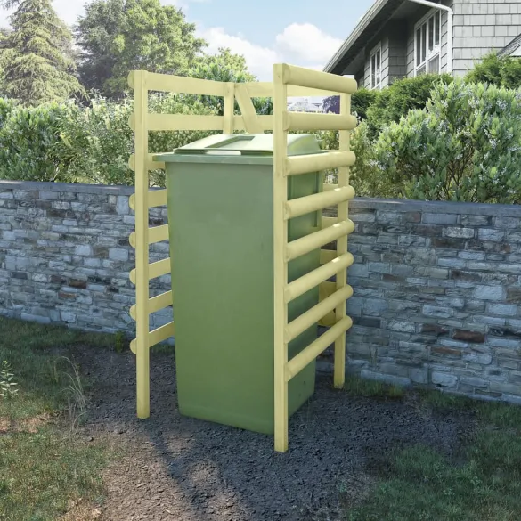 Mască Pubelă Verde din Lemn de Pin | Livrare Gratuită