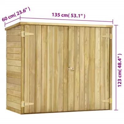 Magazie Unelte Grădină Lemn Pin - Depozitare Sigură