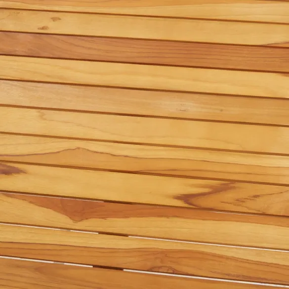 Masă de Bar Exterior - Lemn Tec și Oțel Inoxidabil 160x60cm