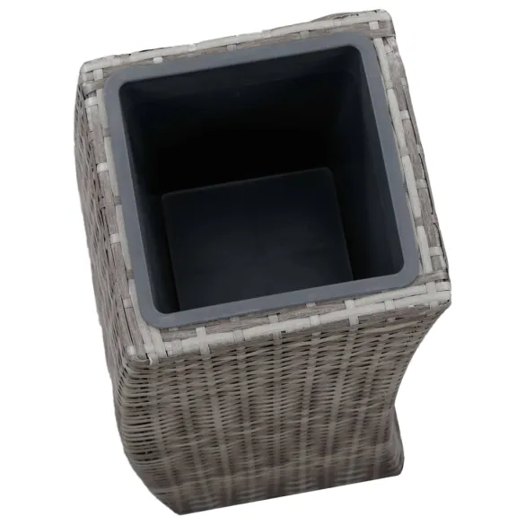 Straturi Înălțate Grădină - 3 Buc - Poliratan Rezistent