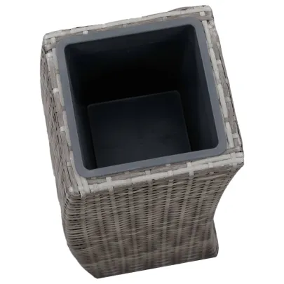 Straturi Înălțate Grădină - 3 Buc - Poliratan Rezistent