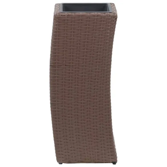 Set Straturi Grădină Ratan - 3 Jardiniere Înălțate