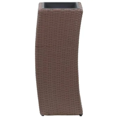 Set Straturi Grădină Ratan - 3 Jardiniere Înălțate