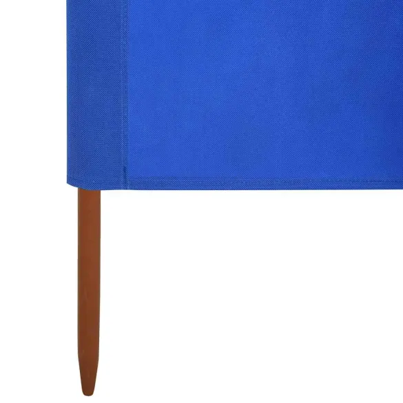 Paravan Anti-Vânt Textil 6 Panouri Azur | Livrare Gratuită