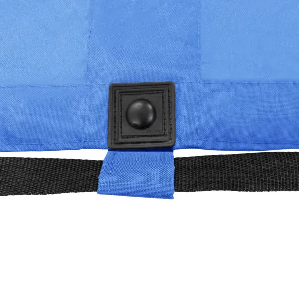 Șezlong Pliabil Albastru - Oțel Rezistent - Livrare Gratuită