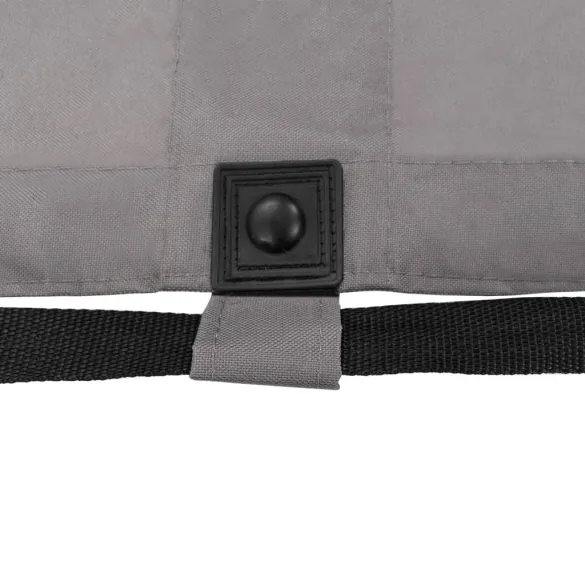 Șezlong Pliabil Gri - Oțel Rezistent - Livrare Gratuită