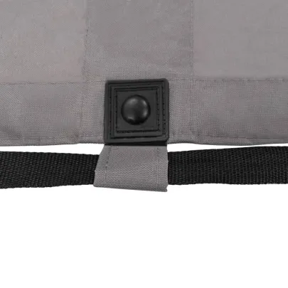 Șezlong Pliabil Gri - Oțel Rezistent - Livrare Gratuită