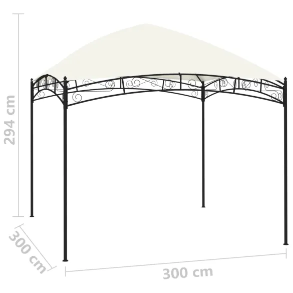 Pavilion Grădină Crem 3x3m - 180g/m² - Livrare Gratuită