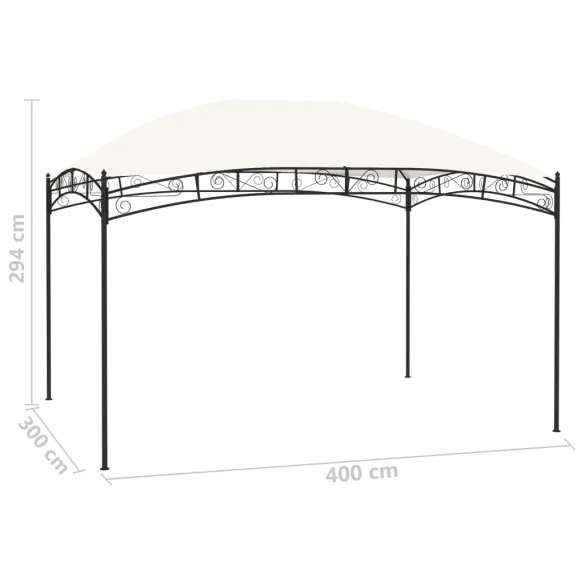 Pavilion Grădină Crem 4x3m - 180g/m² | Livrare Gratuită