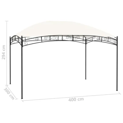 Pavilion Grădină Crem 4x3m - 180g/m² | Livrare Gratuită