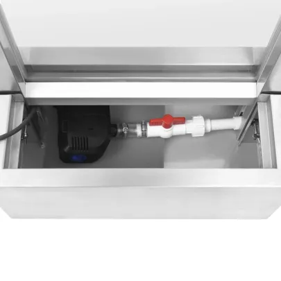 Fântână Grădină Argintiu - Oțel Inoxidabil cu LED | Livrare Gratuită