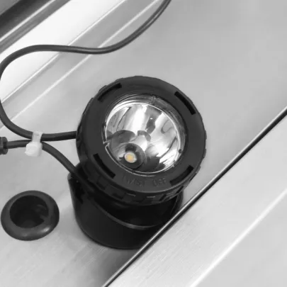 Fântână Grădină Argintiu - Oțel Inoxidabil cu LED | Livrare Gratuită