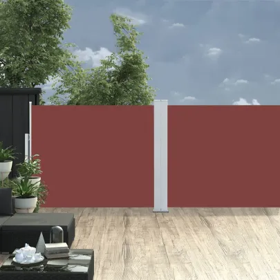 Copertină Laterală Retractabilă Maro - 170x1000 cm | Livrare Gratuită