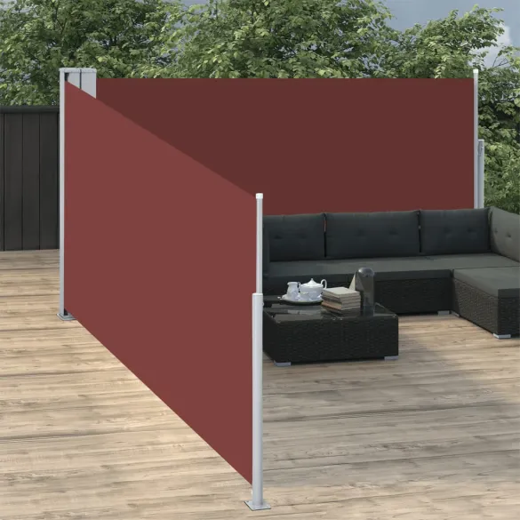 Copertină Laterală Retractabilă Maro - 170x1000 cm | Livrare Gratuită