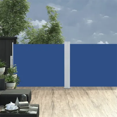 Copertină Laterală Retractabilă Albastră - 170x1000 cm