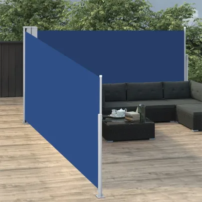 Copertină Laterală Retractabilă Albastră - 170x1000 cm