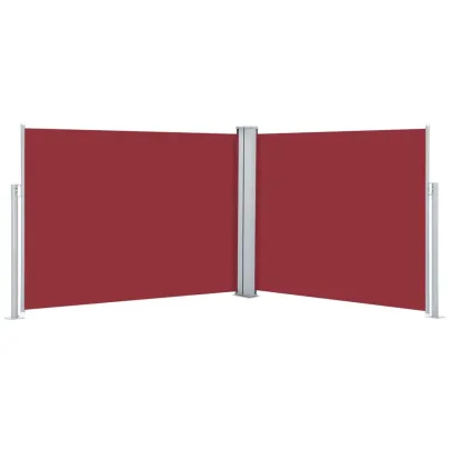 Copertină Laterală Retractabilă Roșie - 170x1000 cm