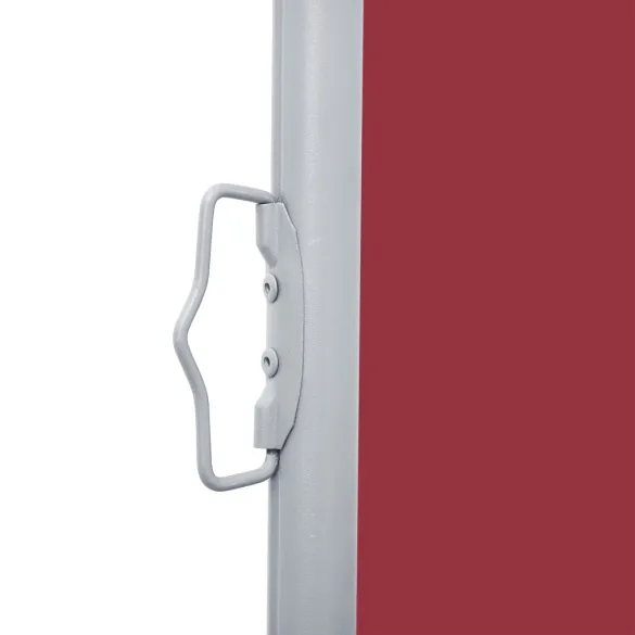 Copertină Laterală Retractabilă Roșie - 170x1000 cm