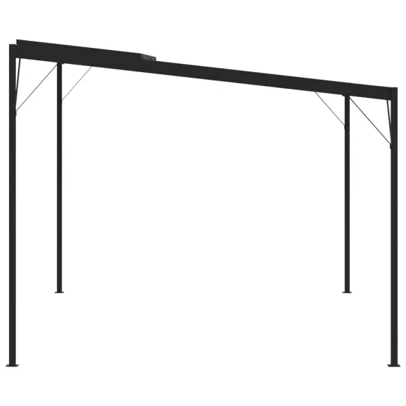 Pavilion Gradină Antracit 4x3m - Acoperiș Protectie UV