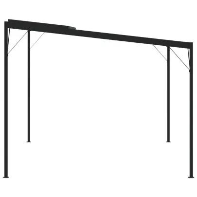 Pavilion Gradină Antracit 4x3m - Acoperiș Protectie UV