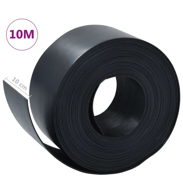 Bordură Grădină PE Negru 10m | Rezistentă la UV