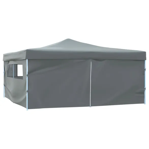 Pavilion Pliabil 5x5m cu Pereți Laterali Antracit