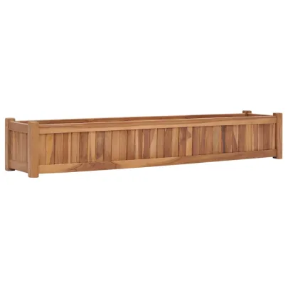 Strat Înălțat din Lemn Masiv de Tec - 150x30x25 cm