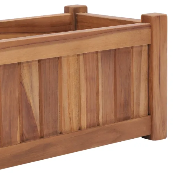 Strat Înălțat din Lemn Masiv de Tec - 150x30x25 cm