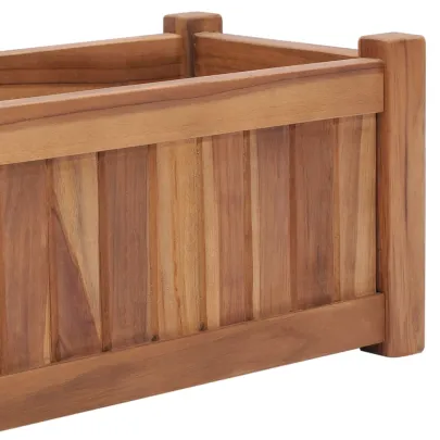 Strat Înălțat din Lemn Masiv de Tec - 150x30x25 cm