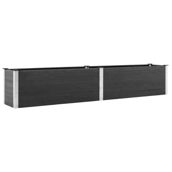 Strat Ridicat Grădină WPC Gri 300x50x54 cm - Livrare Gratuită