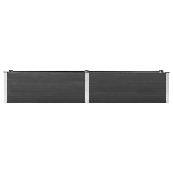 Strat Ridicat Grădină WPC Gri 300x50x54 cm - Livrare Gratuită